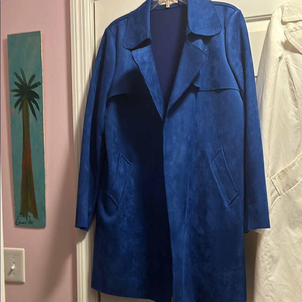 Elegant Blue Women's Coat